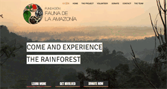 Desktop Screenshot of amazoniarescue.org